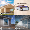 Outdoor Security Solar Motion Lights with 3 Color Temperatures