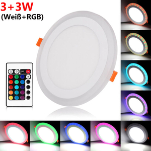 LED Ceiling Lamp Recessed Dimmable RGB With Color Change