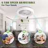 Round Lightable Ceiling Fans with Remote Control And App